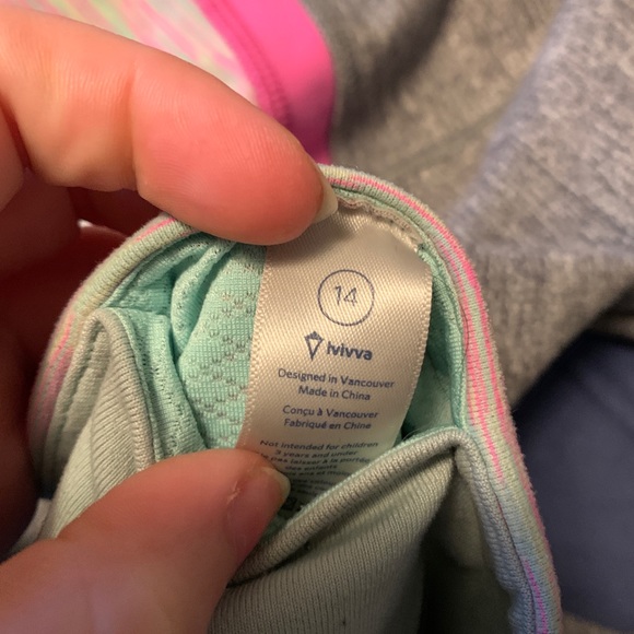 Gray Ivivva Skinny Groove Pants - Picture 2 of 2